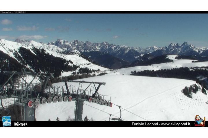 Panorama sul Gruppo delle Pale di S.Martino e Passo Brocon